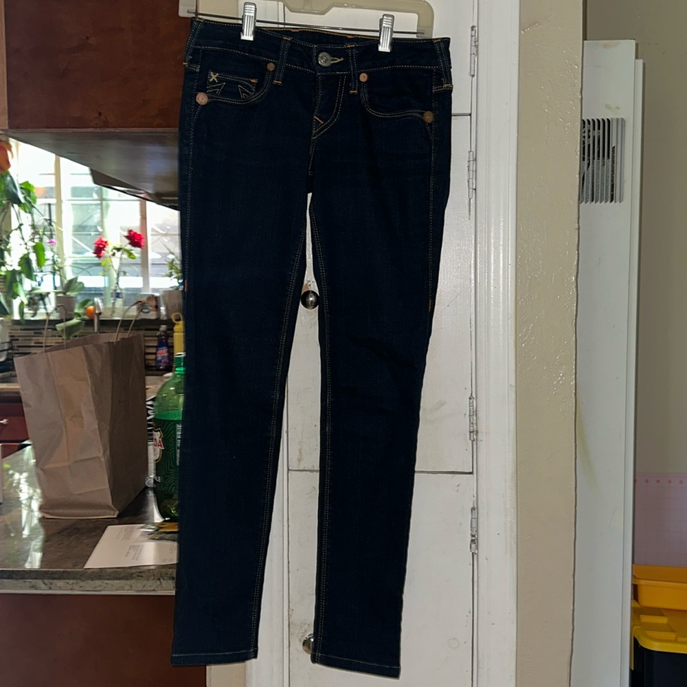 Brand new, never-worn True Religion jeans in size 25